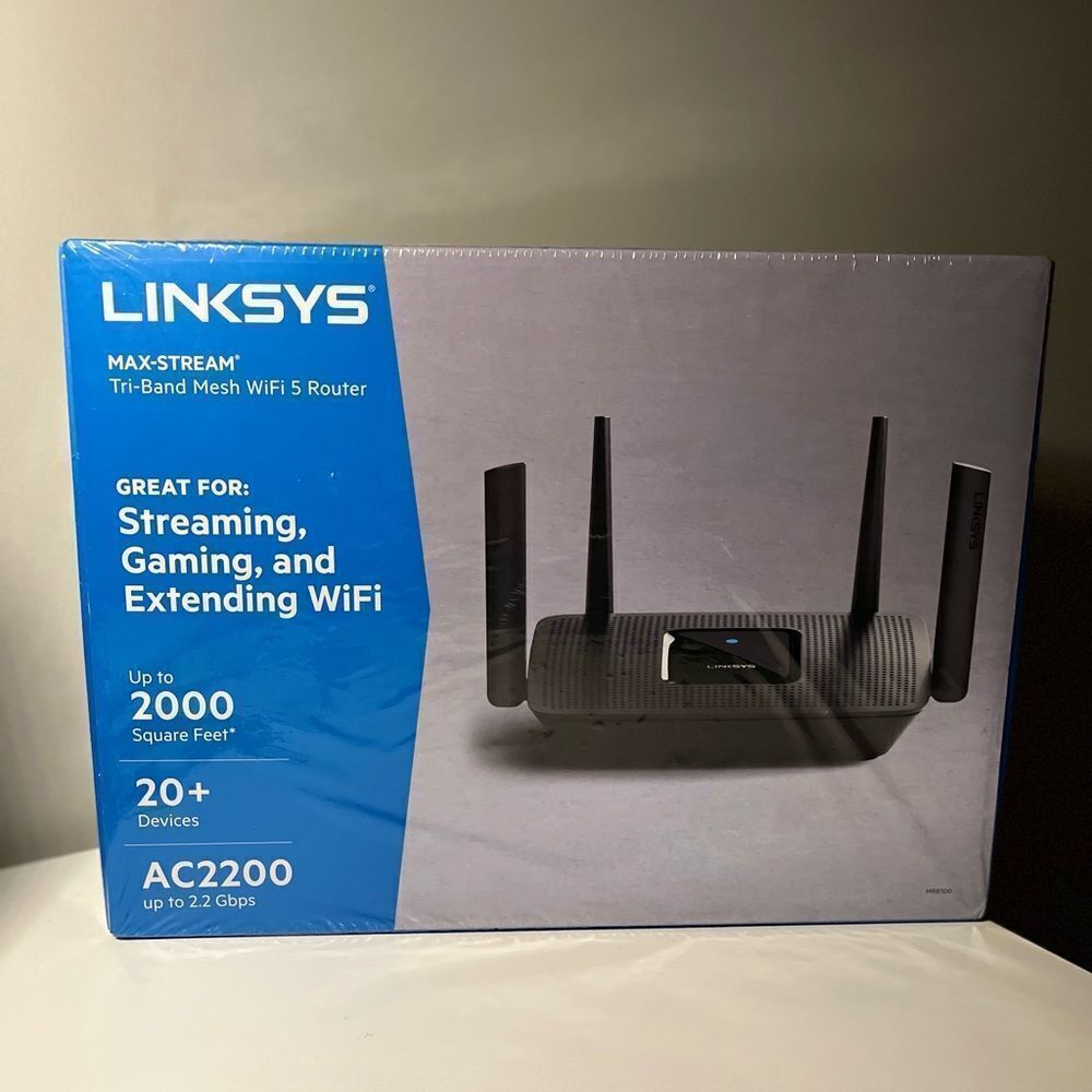 Linksys Max- Stream Tri- Band Mesh‎ WiFi 5 Router, AC2200, MR8300